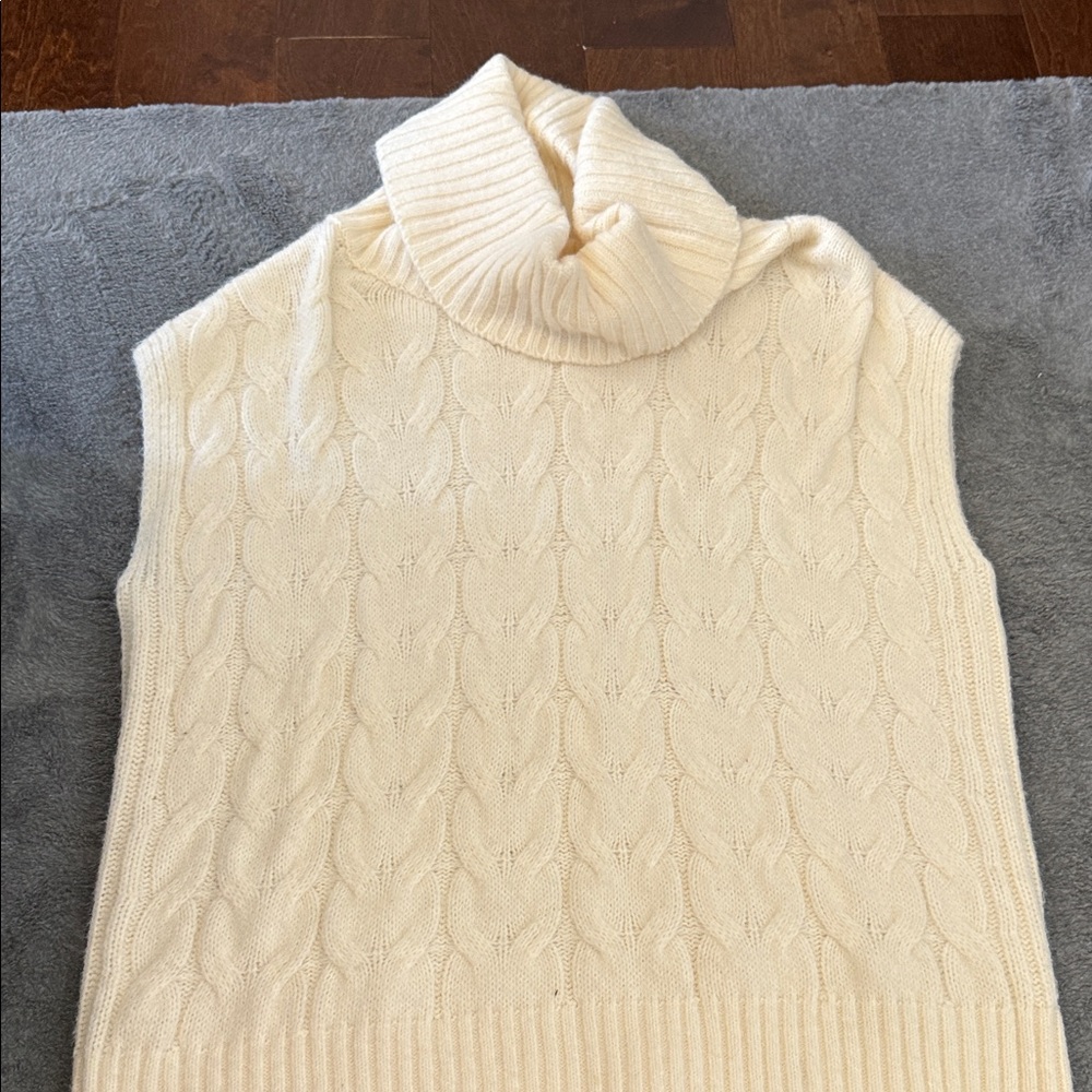 Elan Ivory Cowl Neck Sweater